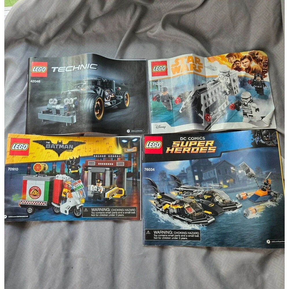 Lego Manuals Batman, DC Heros, Technic, Star Wars No Missing Pages